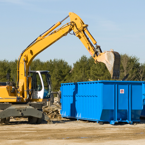 are there any restrictions on where a residential dumpster can be placed in Cottleville